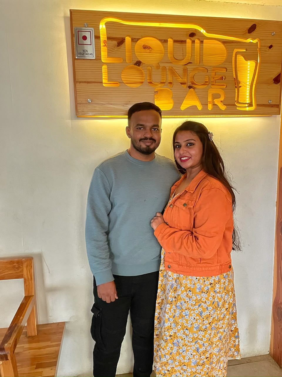 Pradeep and Ananya at a lounge